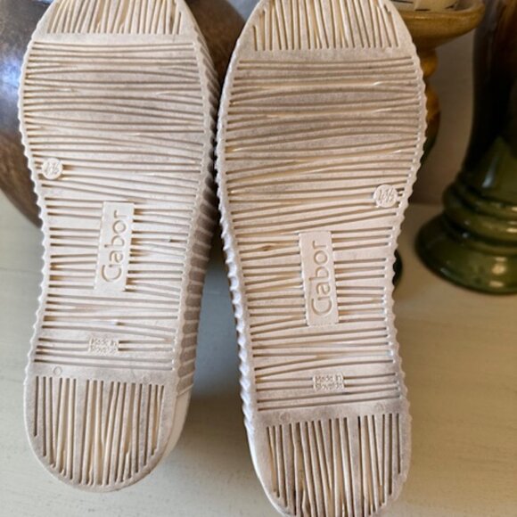 Gabor platform Leather Sneaker in Panna - Picture 5 of 6